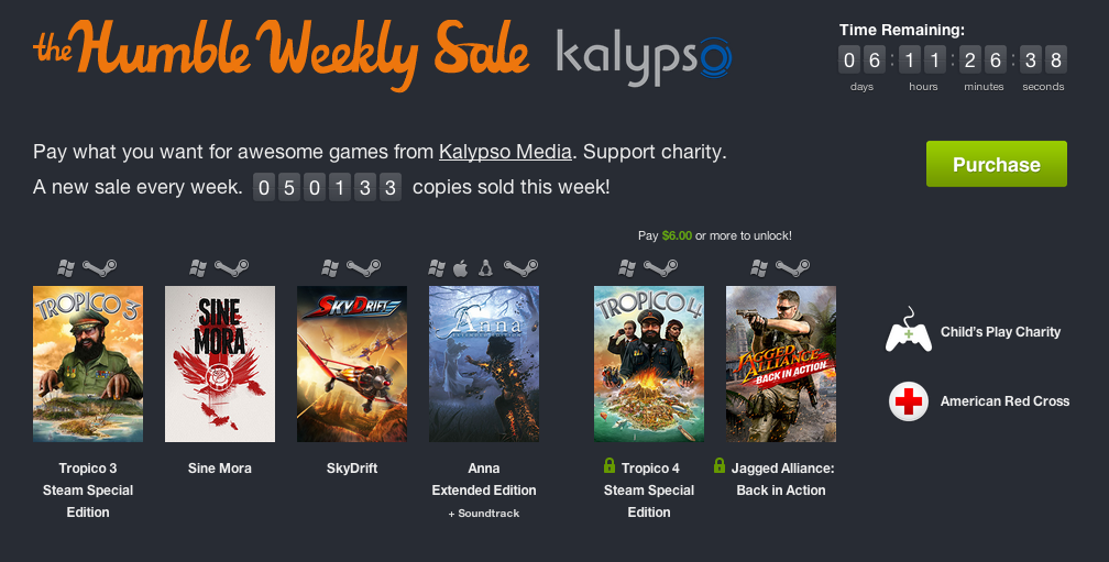 Humble Weekly Sale: Kalypso Media